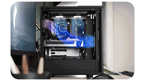 Fractal Design Define 7 Compact White Windowed Mid Tower Pc Gaming Case