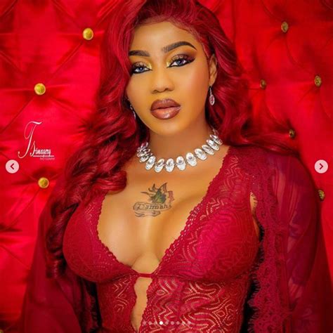 toyin lawani oozes sex appeal in sexy red lingerie photos