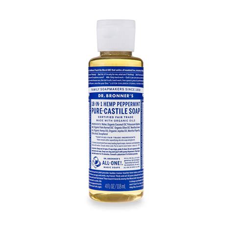 Dr Bronner S Dr Bronners Peppermint Soap 4 Ounce