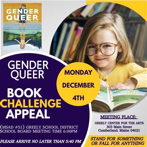 Book Challenge Appeal Vote Gender Queer Greely High School