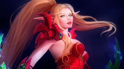 X Blood Elf World Of Warcraft P Resolution Hd K Wallpapers Images Backgrounds