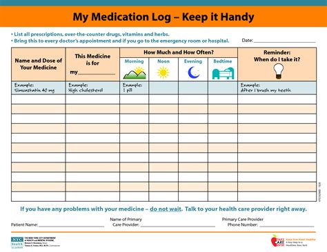 Download And Print A Free Daily Medicine Record Sheet Myria Free