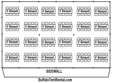 40 X 60 Tent Layout Rental In Buffalo Erie County Niagara County And