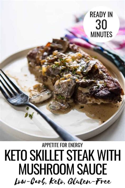 Easy Skillet Steak With Mushroom Gravy Has Something For Everyone Whether Ketogenic Low Carb