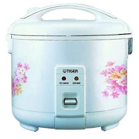 Tiger Jnp Fl Cup Uncooked Rice Cooker And Warmer Floral Whi