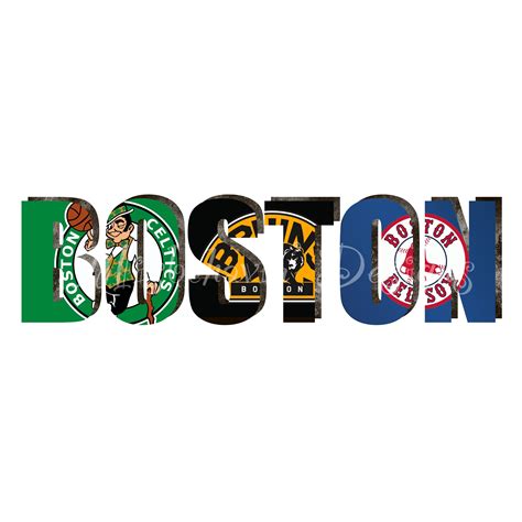 Boston Sports Team Png Etsy