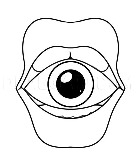 Eye In Mouth Drawing Lesson Step By Step Drawing Guide By Dawn