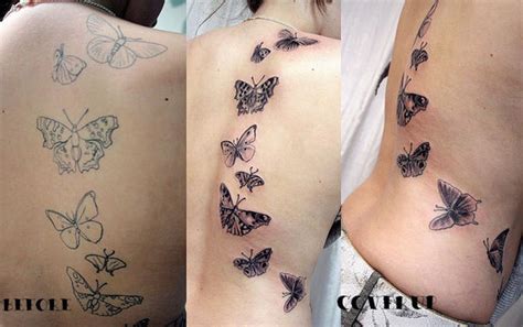Cover Up Butterflies Tattoo By 2face Tattoo On Deviantart