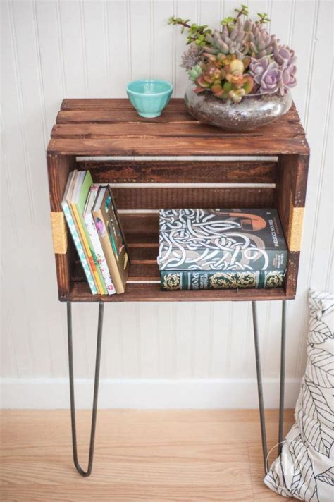 Stunning Diy Bedside Tables That Are Easy To Make Diy Wooden Crate