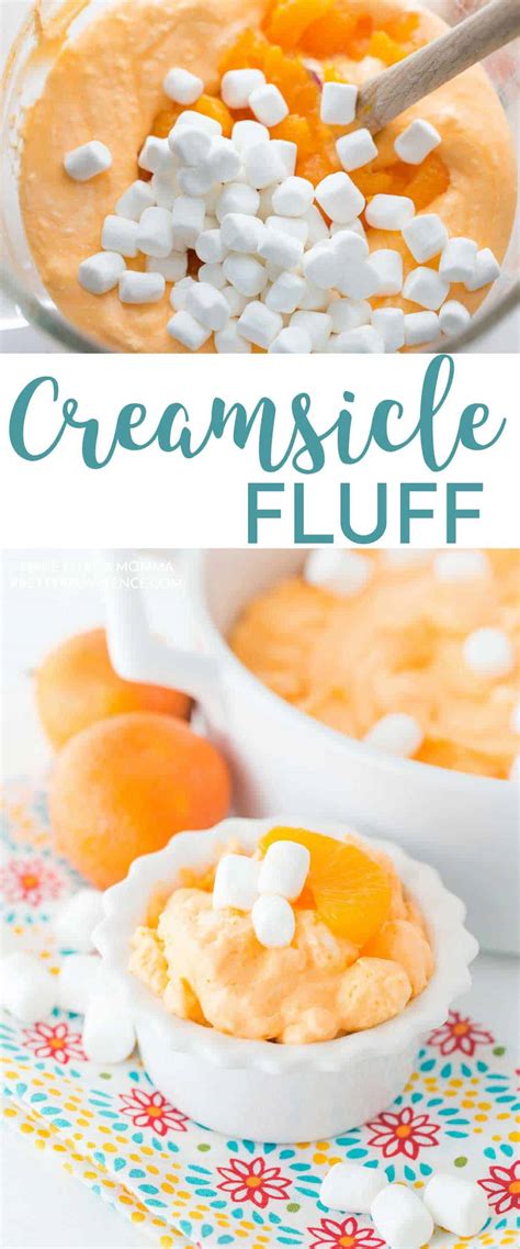 They orange jello layer is studded with mandarin oranges and made with orange juice concentrate. Creamsicle Fluff - Pretty Providence