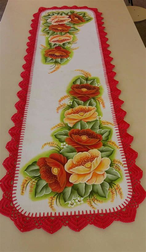 Caminho De Mesa Feito Por Elizete Silva Crochet Table Runner Sewing