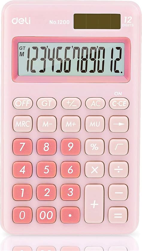Deli Standard Function Basic Calculator 12 Digit Desktop Calculator
