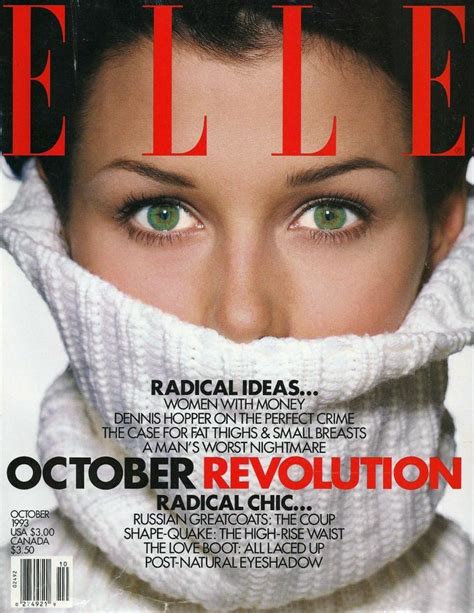 fashion model actress bridget moynahan elle usa october 1993 cover photographed by gilles