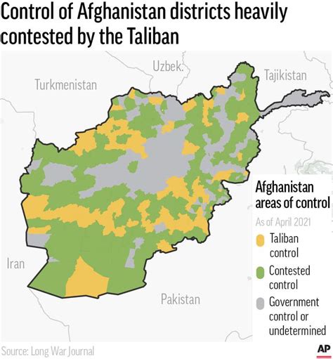 Map of afghanistan's districts, updated daily methodology: Mapping the Afghan war, while murky, points to Taliban gains