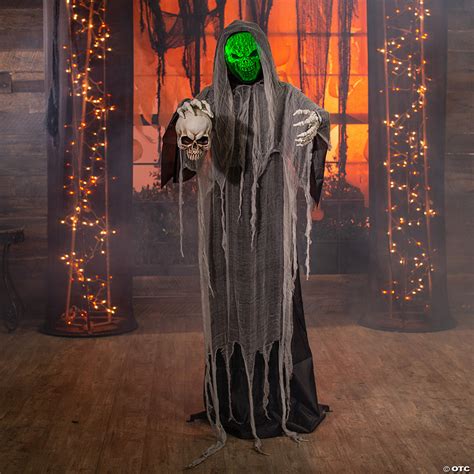 Standing Reaper With Skull Halloween Decoration Halloween Express