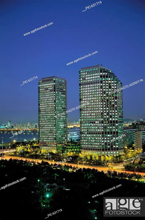 Lg Twin Tower 63 Building Yeouido Yeongdeungpo Gu Seoul Korea