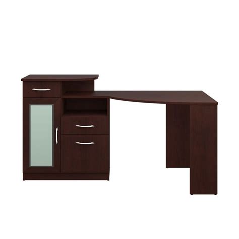 The bush vantage cherry corner computer desk is the stylish, convenient answer for all of your office needs. Bush Vantage Corner Home Office Computer Desk in Harvest ...