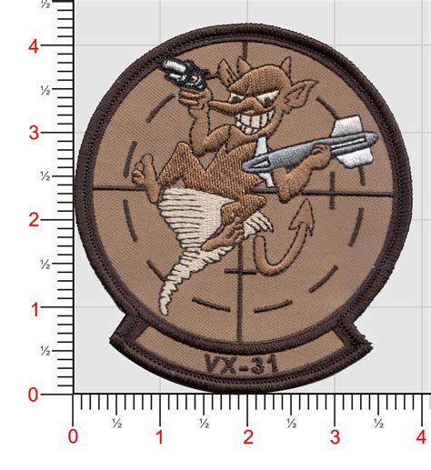 Officially Licensed Us Navy Vx 31 Dust Devils Squadron Patches