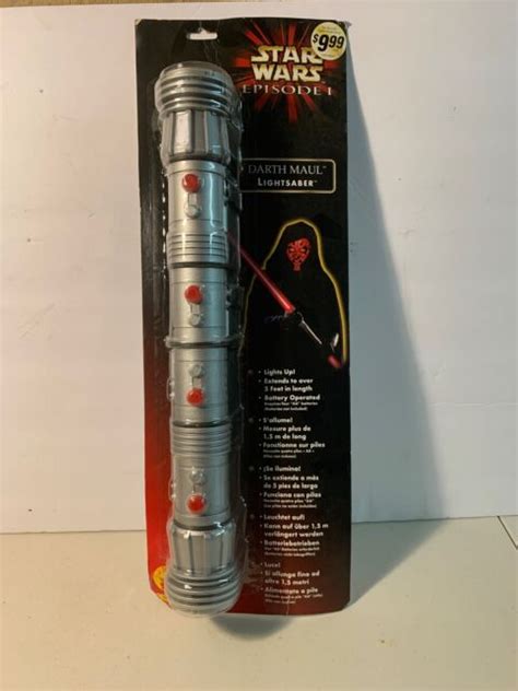 Official Star Wars Darth Maul Episode 1 Double Sided Lightsaber Toy Ebay