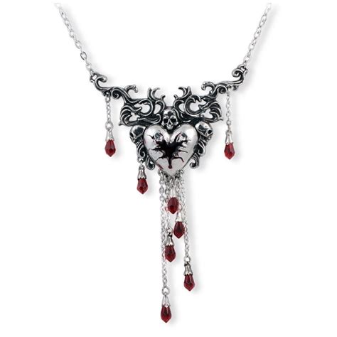 Alchemy Of England Bleeding Heart Alchemy Gothic Necklace Gothic Jewelry Vampire Jewelry