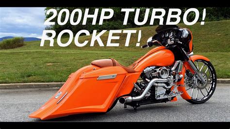 Sick Turbo Bagger Custom 200hp Harley Youtube