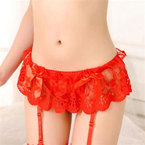 Sexy Lace Garter Suspender Belt Women S Sheer Top Thigh High Buy At A Low Prices On Joom E