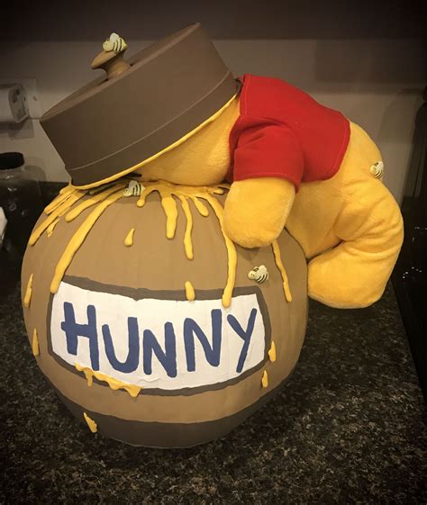 Winnie The Pooh Hunny Pot Painted Pumpkin Halloween Pumpkin Crafts