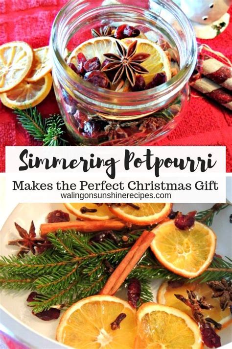 Simmering Potpourri Makes A Great Homemade Christmas T Or Hostess