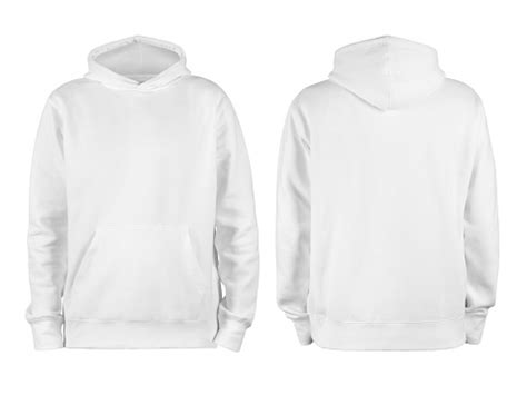 Download Mannen Witte Blanco Hoodie Sjabloon Van Twee Zijden ...