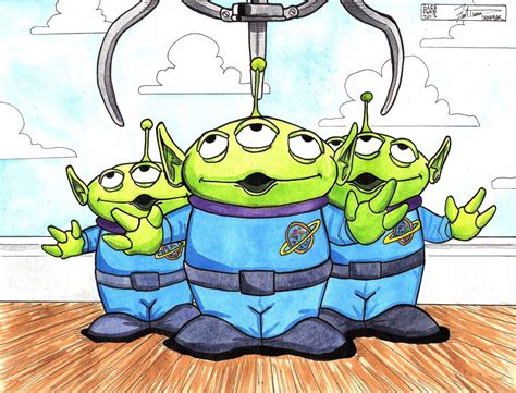 How To Draw Toy Story Aliens Kids And Toddlers Learn How To Draw And