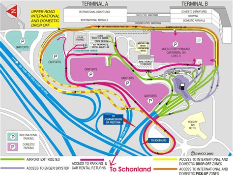 Schonland Map Jhb International Airport