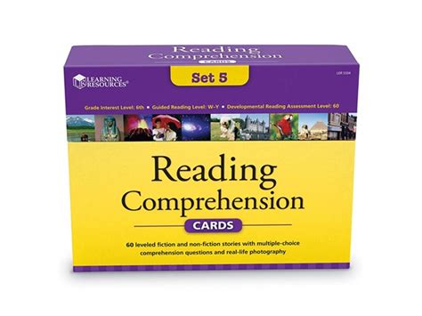 Learning Resources Reading Comprehension Card Set 5
