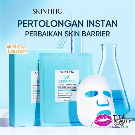 Jual Skintific 5x Ceramide Soothing And Repairing Sheet Mask Masker