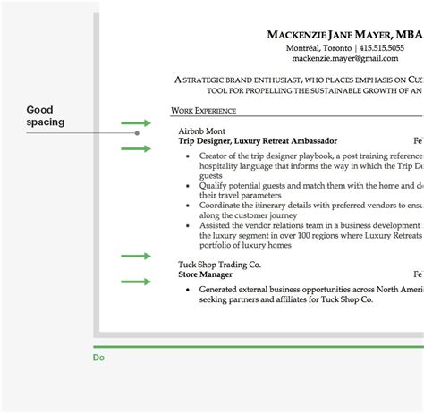 White Space On A Resume What It Is And How To Use It Resumeway