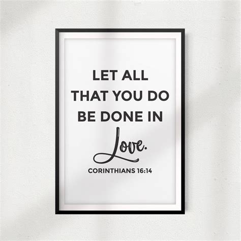 Designs Bylita Let All That You Do Be Done In Love 8 X 10 Unframed