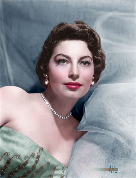 Ava Gardner Colorized Undated Rare Photo Possibly Mid 1950s Ava Gardner Hollywood Classic