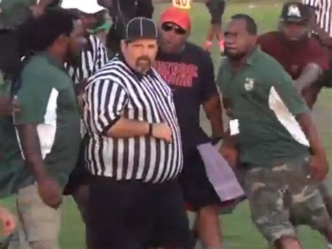 A Youth Football Referee Is Punched By Coach Video