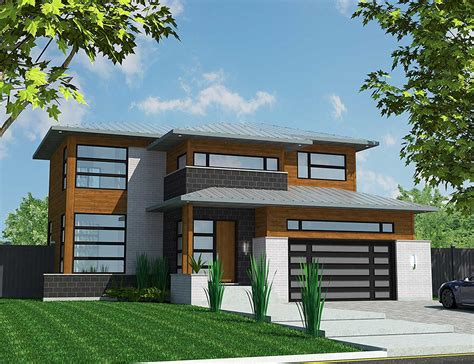 Visually Appealing Modern House Plan 90292pd Architectural Designs