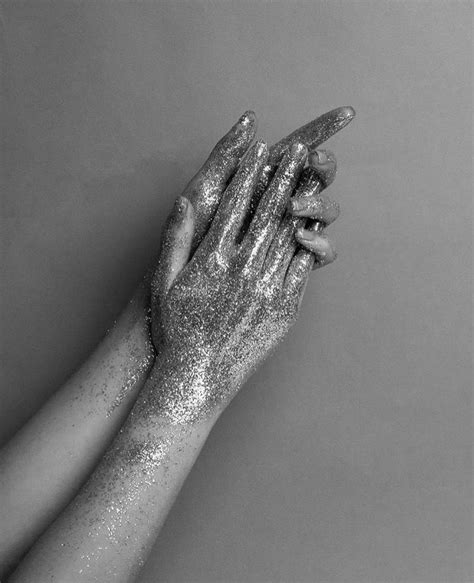 Glitter Hands •• Glitter Photography Gray Aesthetic Aesthetic