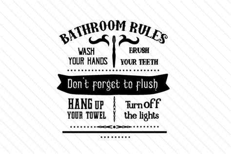 Toilet Rules SVG