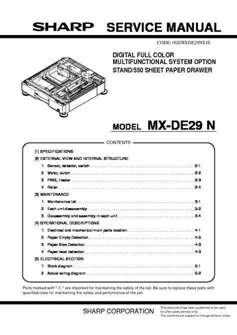 Download the correct driver that compatible with your operating system. Sharp mx m363n service manual