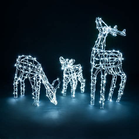 Wayfair offers a wide variety of outdoor christmas décor ranging from outdoor lighted christmas displays, outdoor life size nutcrackers, outdoor nativity, and just about everything in between. Light Up Reindeer Family Outdoor Christmas Decorations ...
