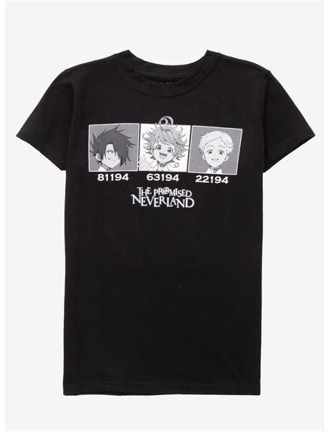The Promised Neverland Black And White Girls T Shirt Hot Topic