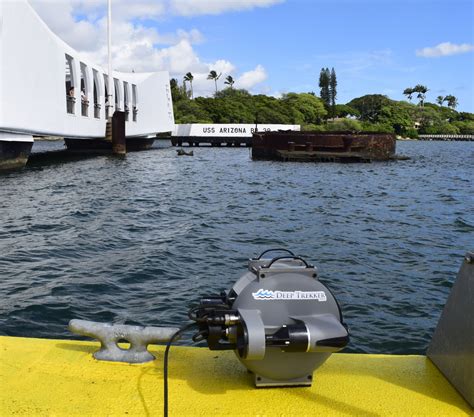 Underwater Drone Explores The Wreck Of The Uss Arizona In Pearl Harbor