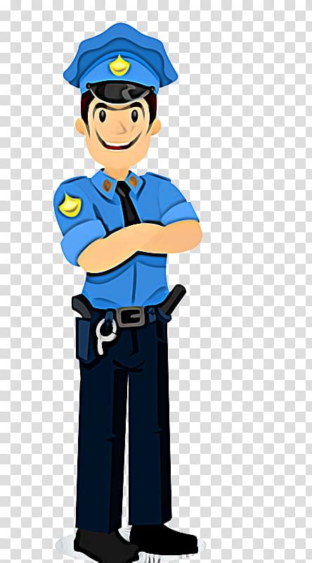 Cartoon Police Officer Police Uniform Official Cartoon Security Job