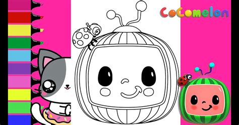 Cocomelon Coloring Pages Cocomelon Colouring Book Over The Rainbow