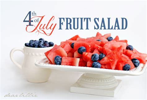 Dear Lillie Fourth Of July Fruit Salad