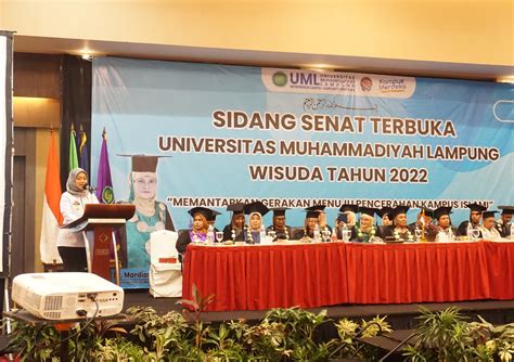 Universitas Muhammadiyah Lampung Selenggarakan Prosesi Wisuda Ta 2022
