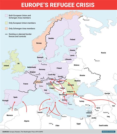 How Much The Refugee Crisis Is Dividing Europe Vivid Maps