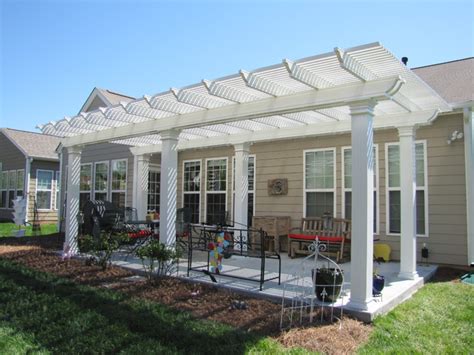 Unique aluminum rail style options combine form, function and versatility to add a rich, stylish look to avalon aluminum railing® brings you many of the features you've loved about our other. Aluminum Pergola - Traditional - Patio - other metro - by Nexan Building Products, Inc.